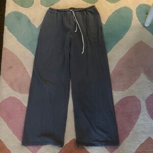 Brandy Melville Navy Anastasia Tie Sweatpants